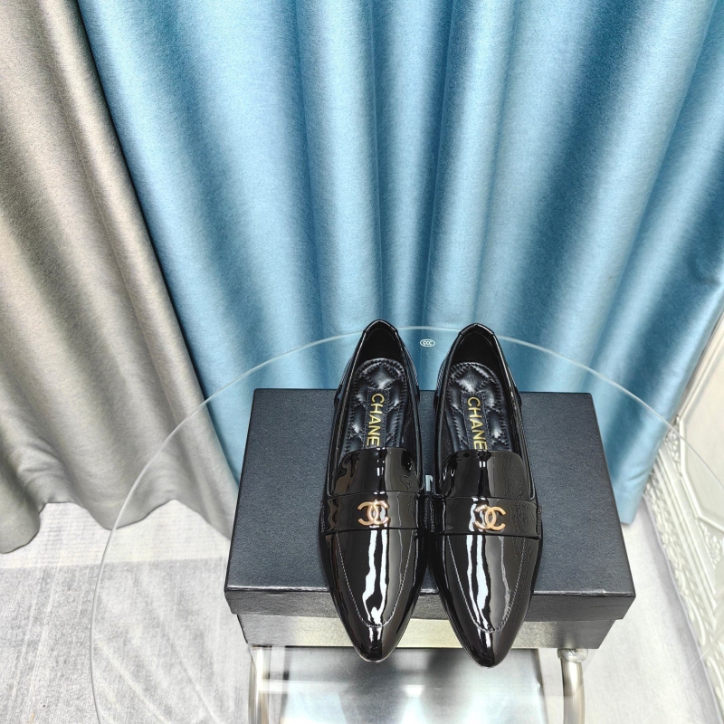 Ch*el leather shoes